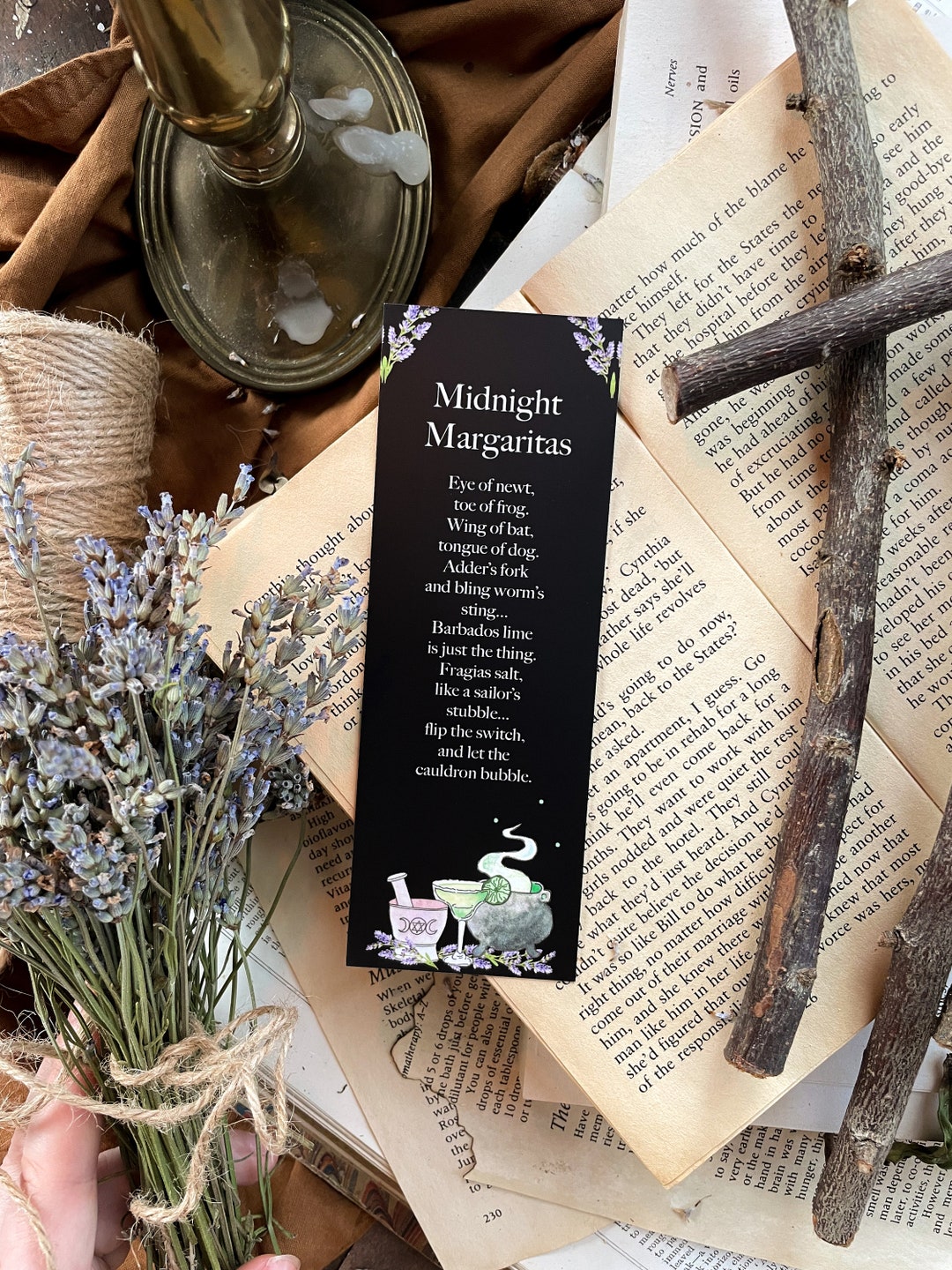 Midnight Margaritas Practical Magic Bookmarks Etsy