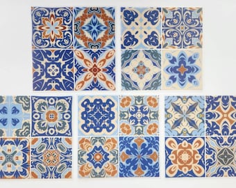 Mini tile stickers 10x10cm pet clear tile stickers scrapbooking journal embellishment scrapbook stickers Mosaic stickers