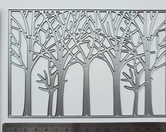 Tree metal cutting dies scrapbook die cut paper stencil template metal stencil diecuts metal diecut forest tree die cut card making craft