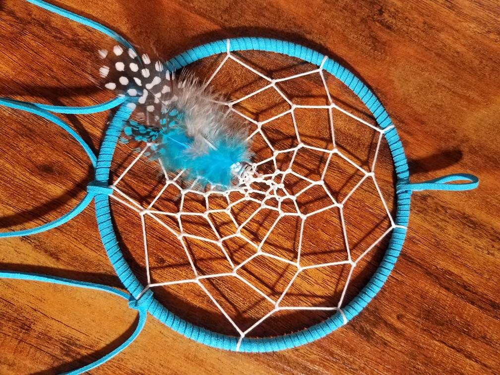 Blue and White Dreamcatcher. Blue dreamcatchers. White | Etsy