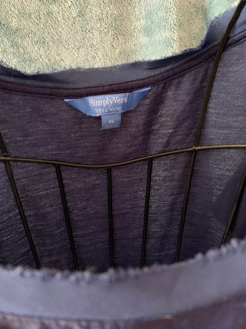Extra large Indigo floral top by Vera Wang