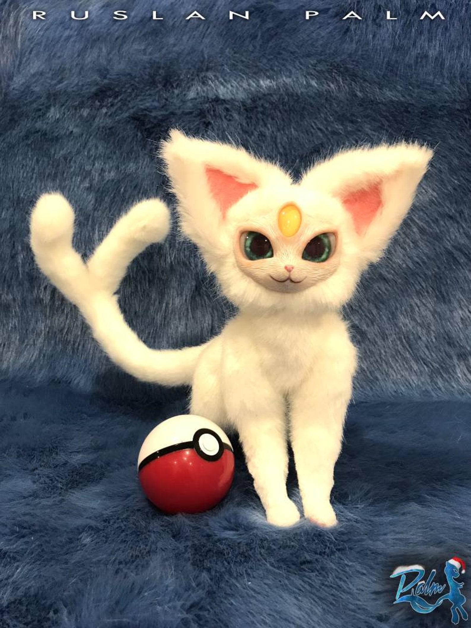 Pokemon plush Espeon eeveelution stuffed fox Collectible white | Etsy