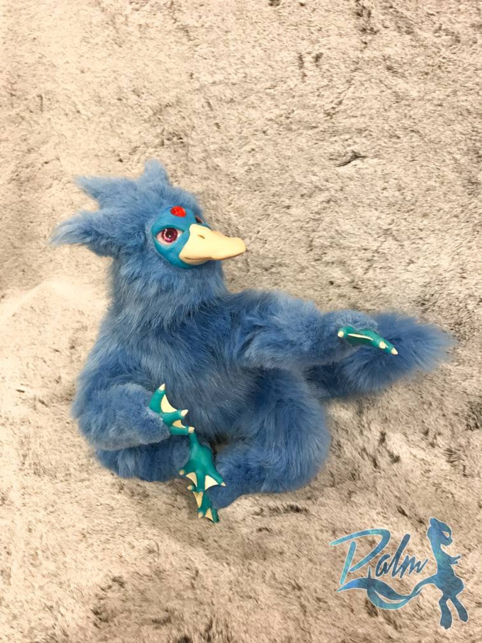 Golduck plush art doll pokemon realistic Gift Collectible | Etsy