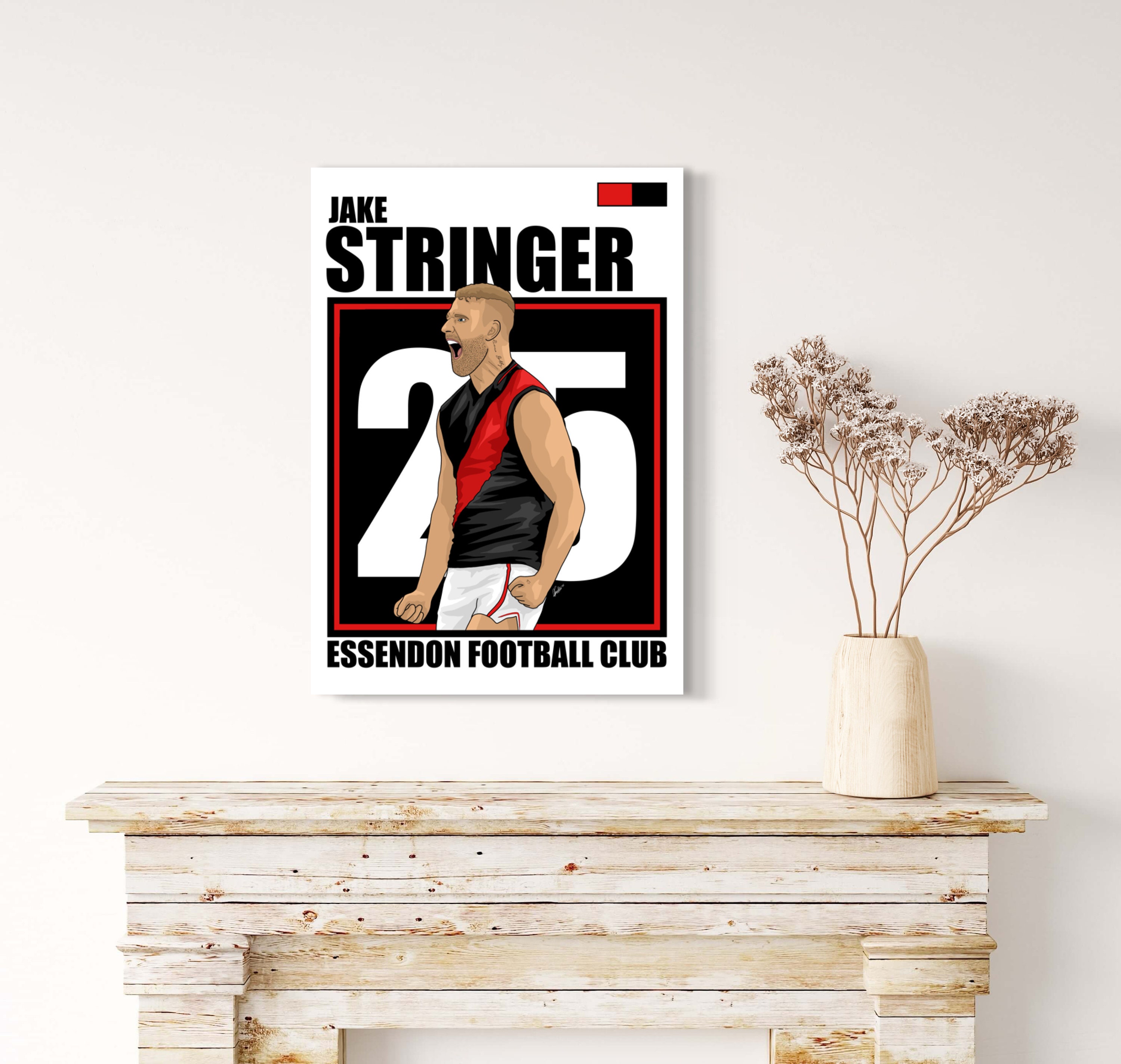 Stringer Jackie R Jake Stringer Poster DIGITAL Download Essendon - Etsy Australia