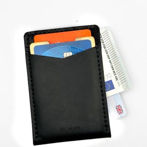the vert | Slim Leather Card Wallet - Minimalist Holder for 4 Cards