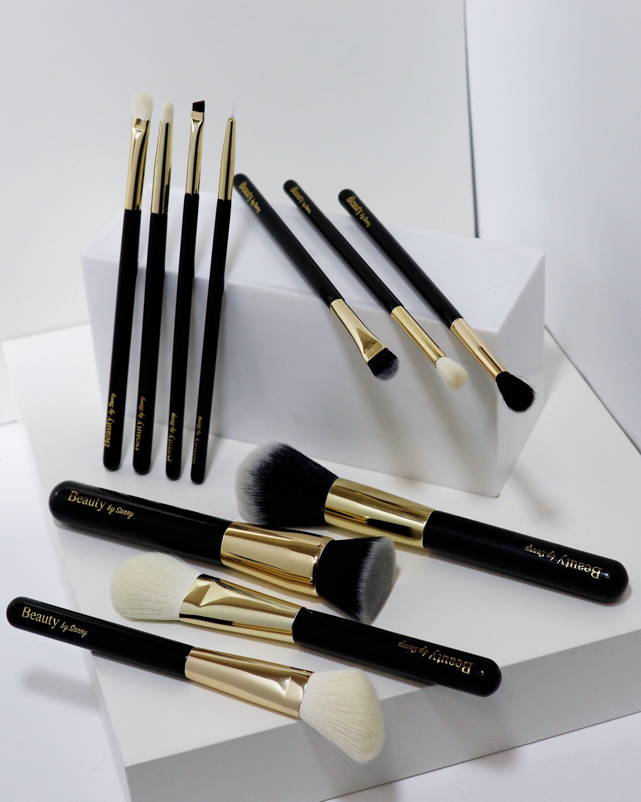 11Pc Luxury Gold Makeup Brushes Set Face Concealer Foundation Etsy