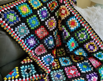 Crochet granny Squares Blanket