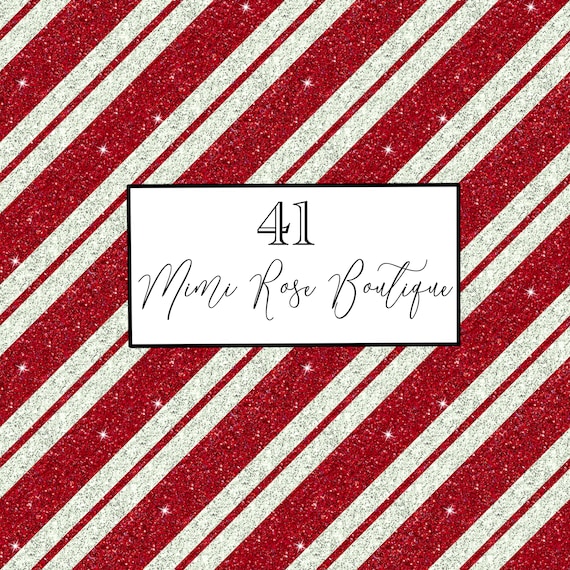 Red Sparkle Glitter Candy Cane Seamless - Etsy