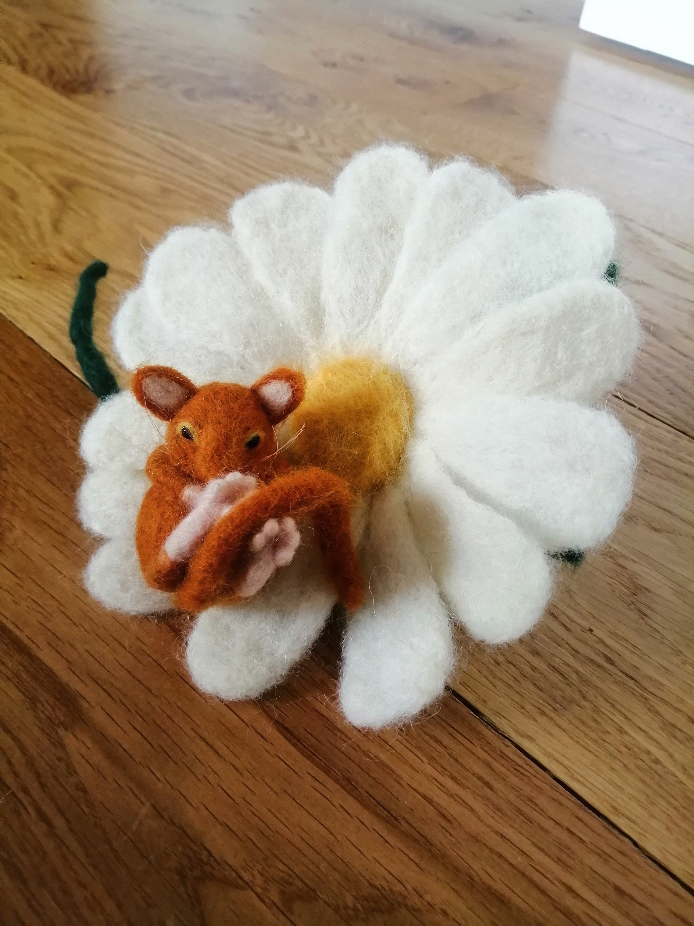 Dormouse Needle Felted Dormouse in Nest Etsy UK