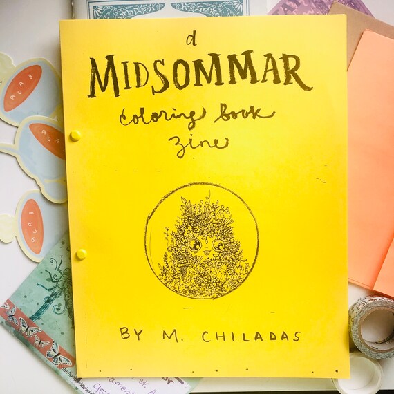 Download Midsommar Coloring Book Zine Etsy