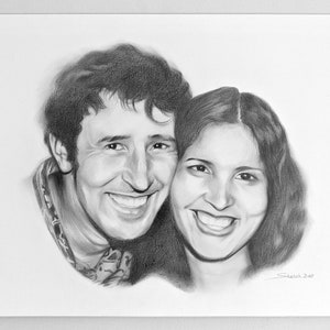 Handmade Portrait Drawing from Photos Professional Portrait Artist Near Me Portrait Drawing Personalised Portrait Custom Portrait image 1