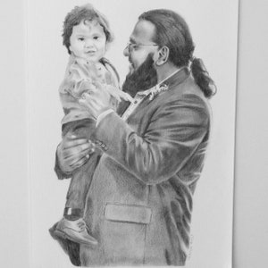 Handmade Portrait Drawing from Photos Professional Portrait Artist Near Me Portrait Drawing Personalised Portrait Custom Portrait image 8