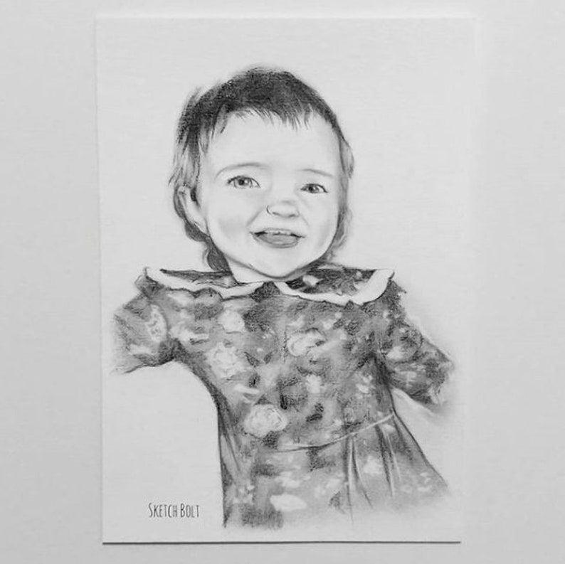 Handmade Portrait Drawing from Photos Professional Portrait Artist Near Me Portrait Drawing Personalised Portrait Custom Portrait image 7