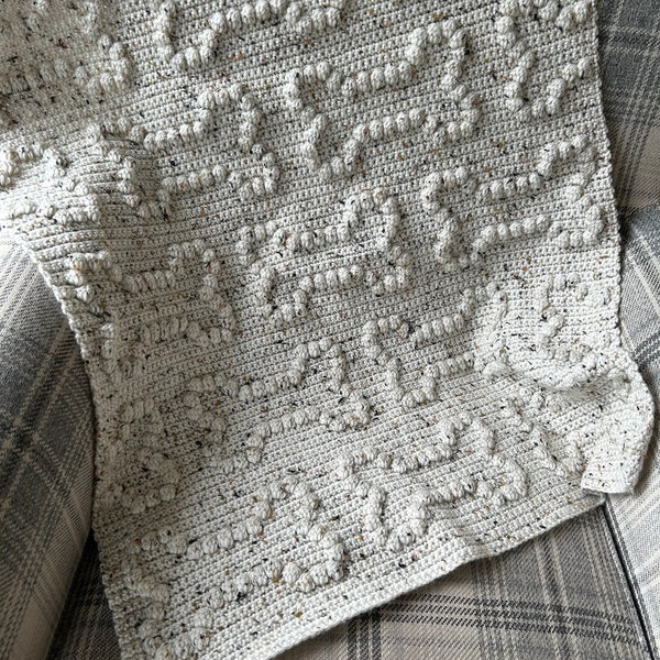 PATTERN Bobble Bone Dog Blanket Crochet Pattern