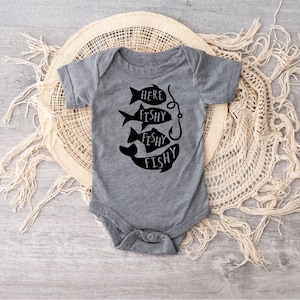 Fishing Baby Clothes | Fish Baby Boy Outfit | Boat Day Baby Apparel | Fisherman Clothes | Baby Shower Gift | Hook Clothes | Tackle Box Baby