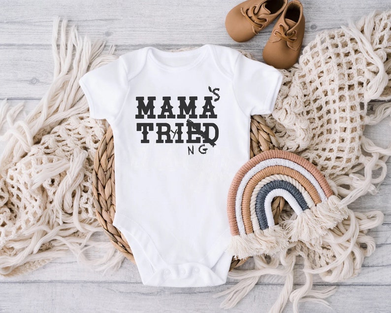 Mama Tried Baby Outfit / Country Music Infant Onesie / Etsy