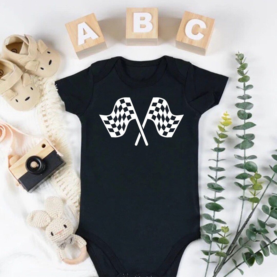 Finish Line Checked Flag Racing Baby Clothes - Race Car Driver Outfit ...