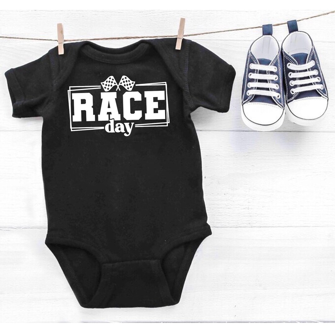 Race Day Baby Outfit - Racing Baby Bodysuit - Car Themed Baby Clothes ...
