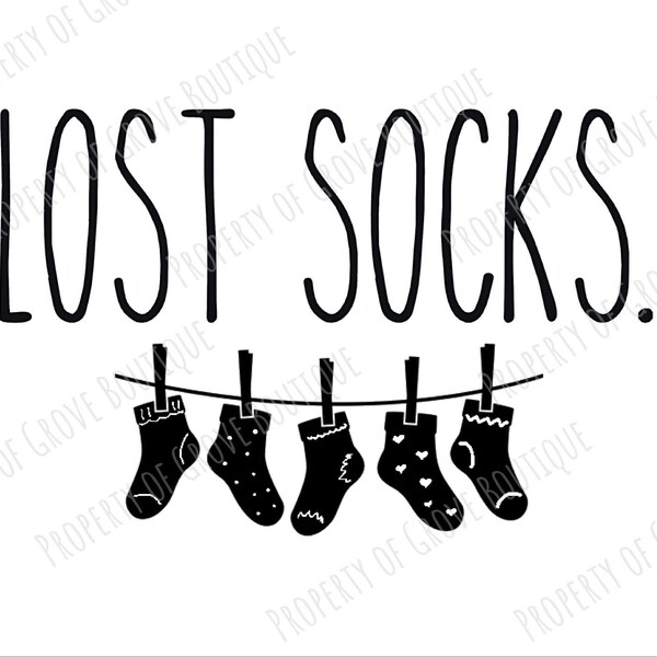 Lost Socks Sign - Etsy