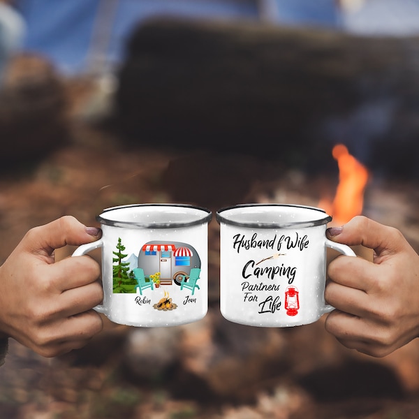 Husband and Wife Camping Partners Designs Etsy