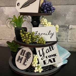 Tiered Tray Lattice Design, Round **FILE ONLY**