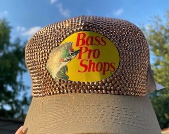 Bass Pro Shop Cap Rhinestone Cap Customize Cap Mesh Caps Ladies