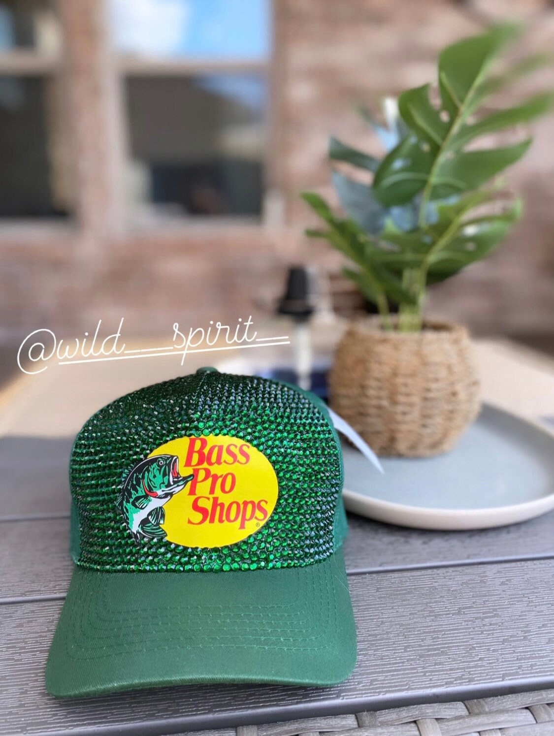 Bass Pro Shop Cap Rhinestone Cap Customize Cap Mesh Caps Ladies