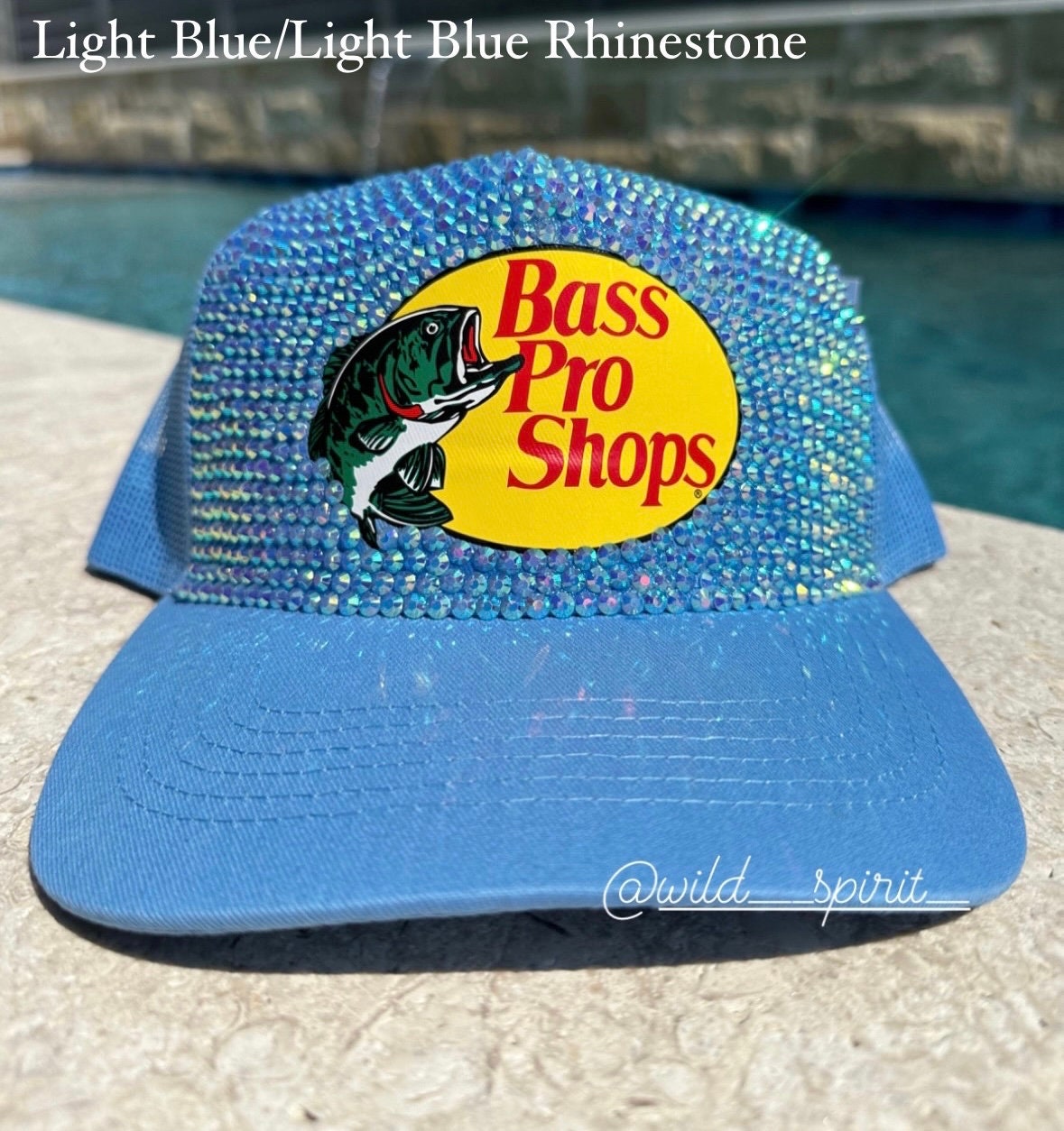 Bass Pro Shop Cap Rhinestone Cap Customize Cap Mesh Caps Ladies