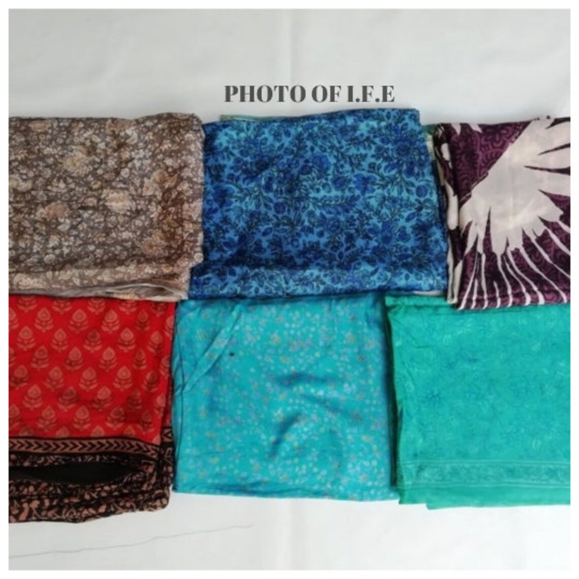 Lot sari Bundle of Art Silk Fabric Silk sari Art Silk Fabric Etsy