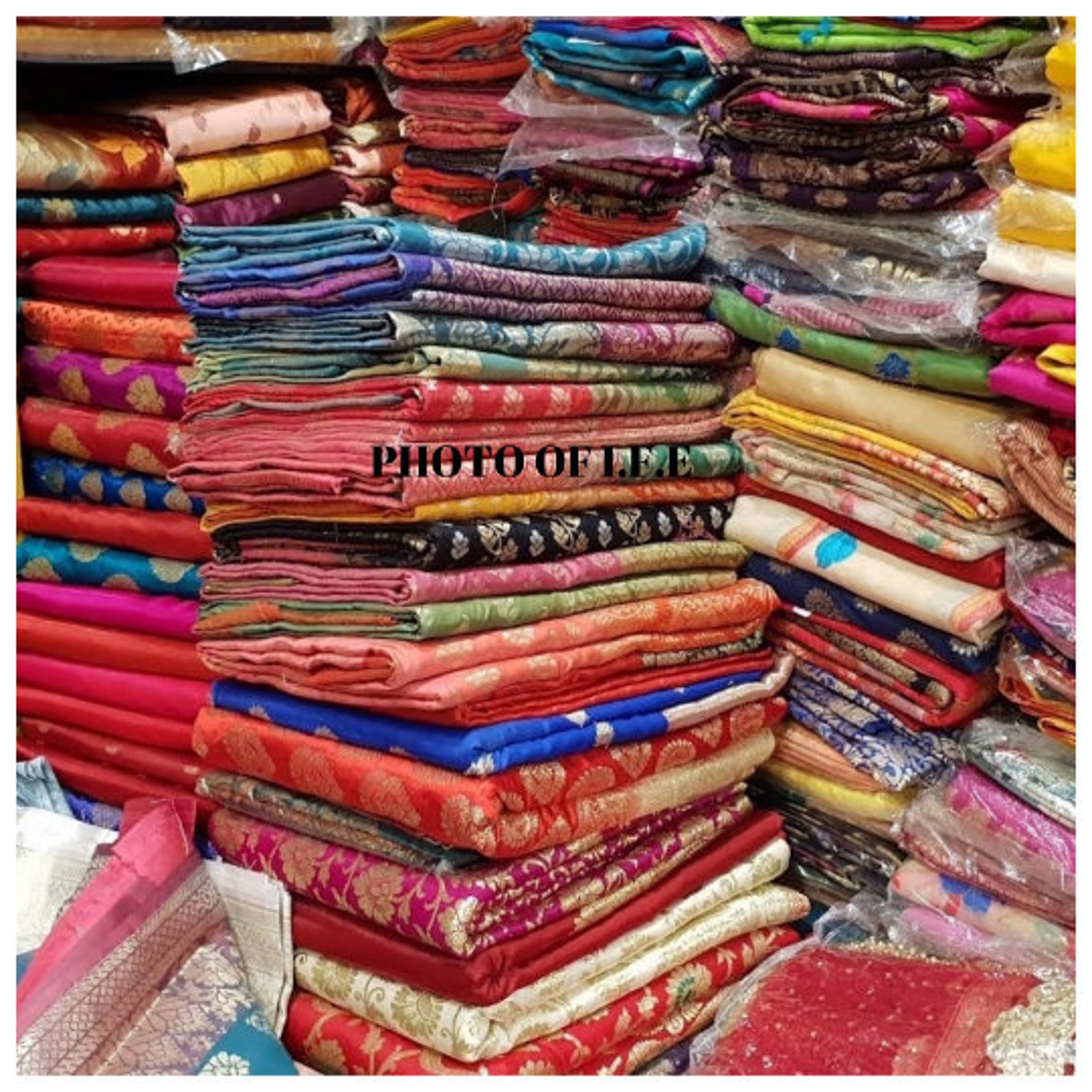 Lot sari Bundle of Art Silk Fabric Silk sari Art Silk Fabric Etsy