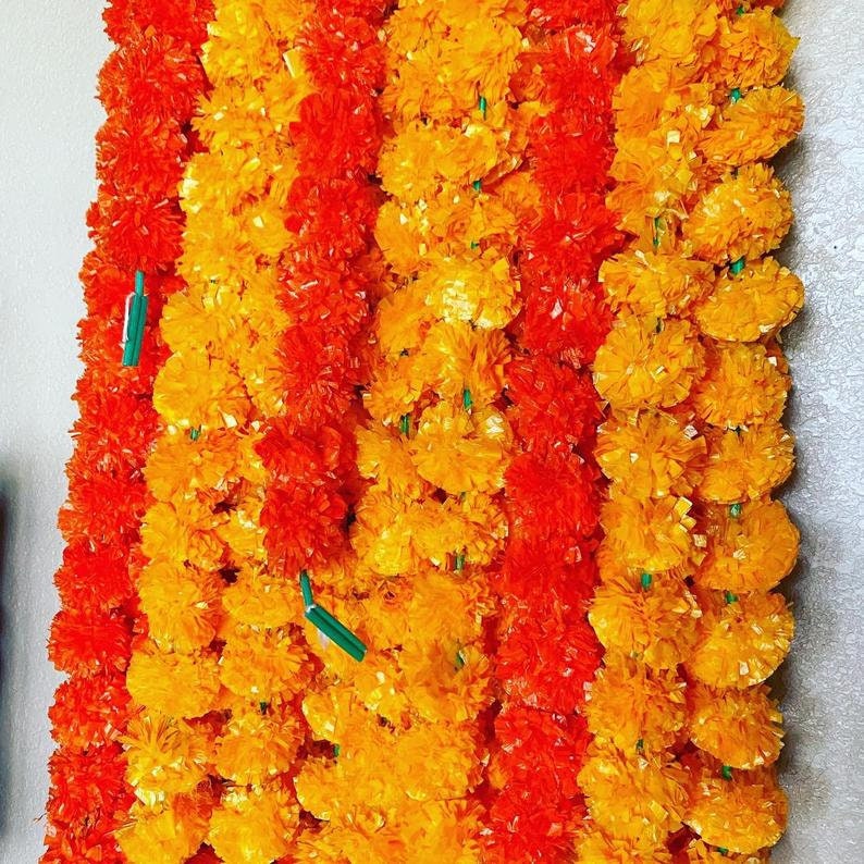 Marigold Garland for Day of the Dead Dia De Los Muertos Etsy UK