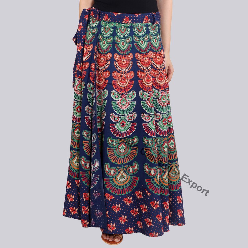 Cotton Skirt Boho Skirt Printed Skirt Hippie Skirt Wrap Skirt Maxi Skirt Long Skirt Bohemian Skirt Summer Skirt Skirt For Women Indian Skirt