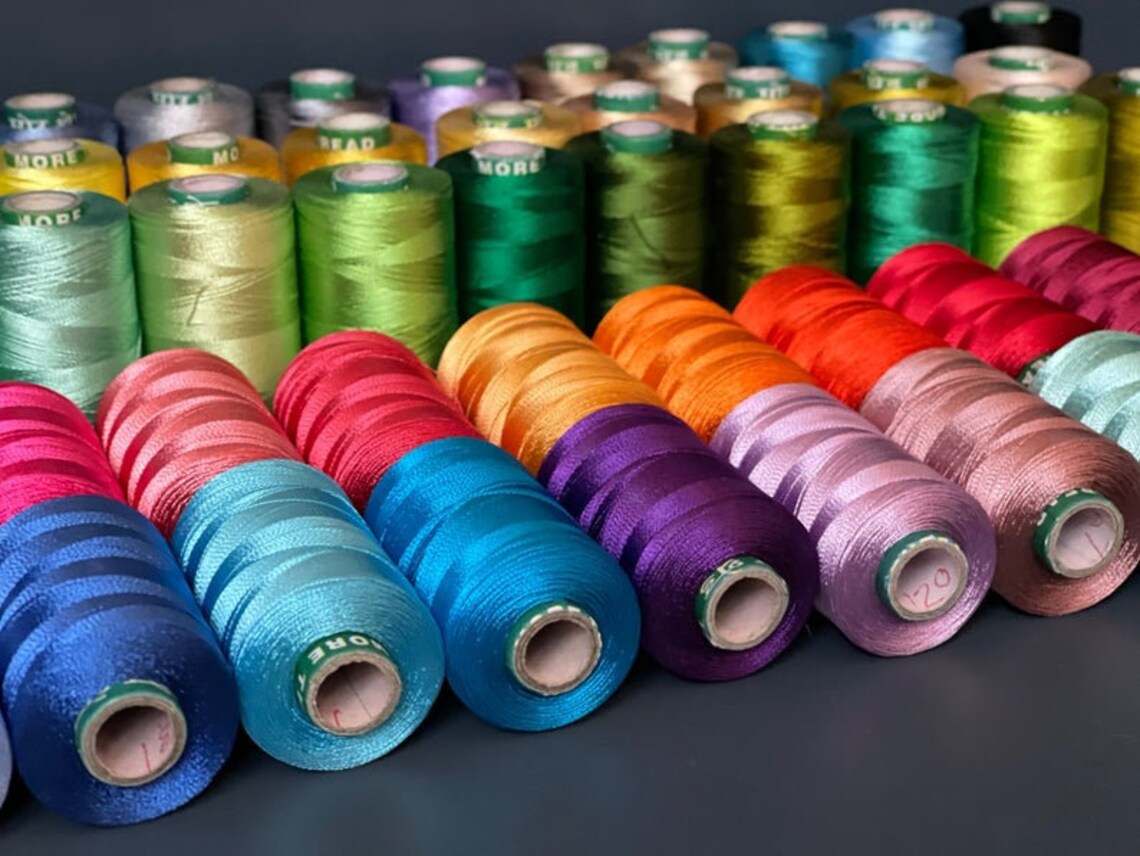 50 OFF Rayon silk thread Wholesale Spools of Embroidery Etsy