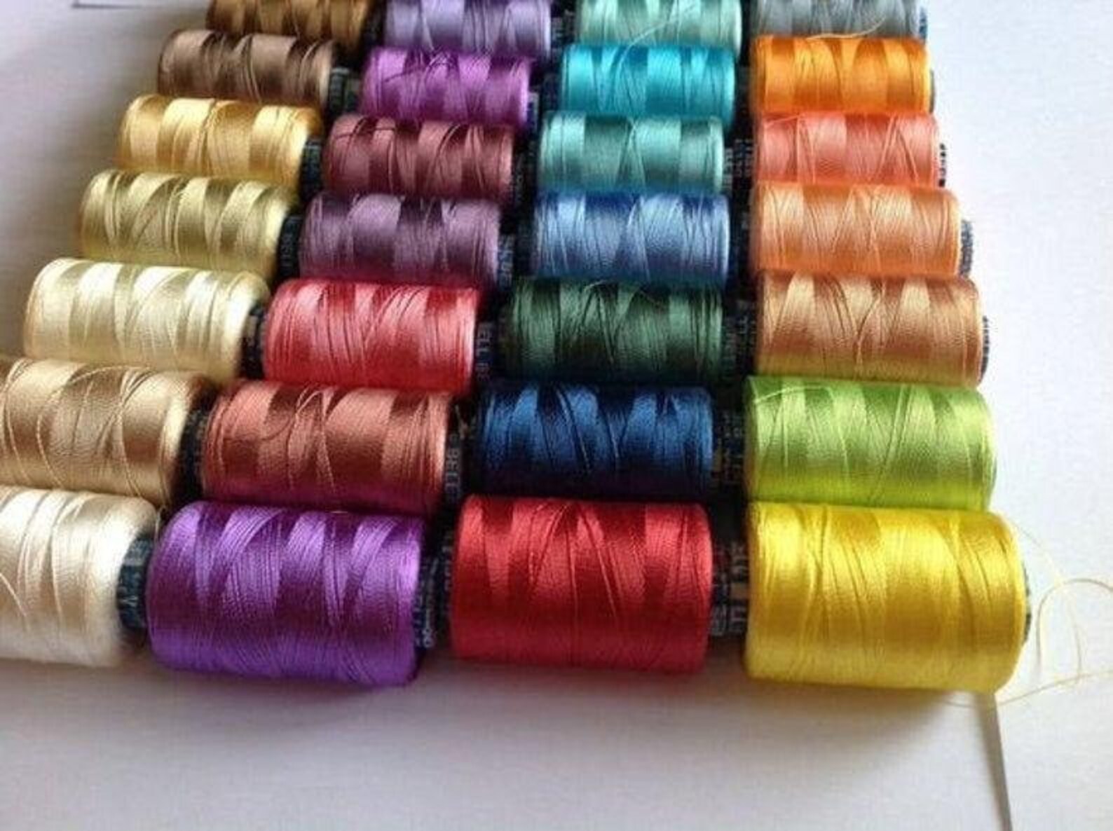 WHOLESALE Lots Spools of Silk Thread Indian Art Silk Etsy