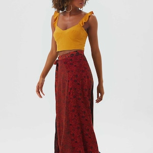 Boho Maxi Wrap Skirt