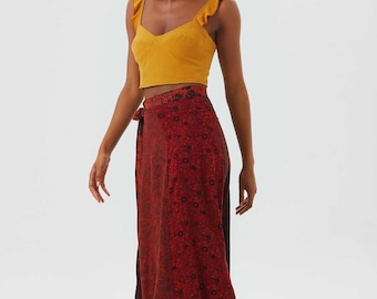 Boho Maxi Wrap Skirt