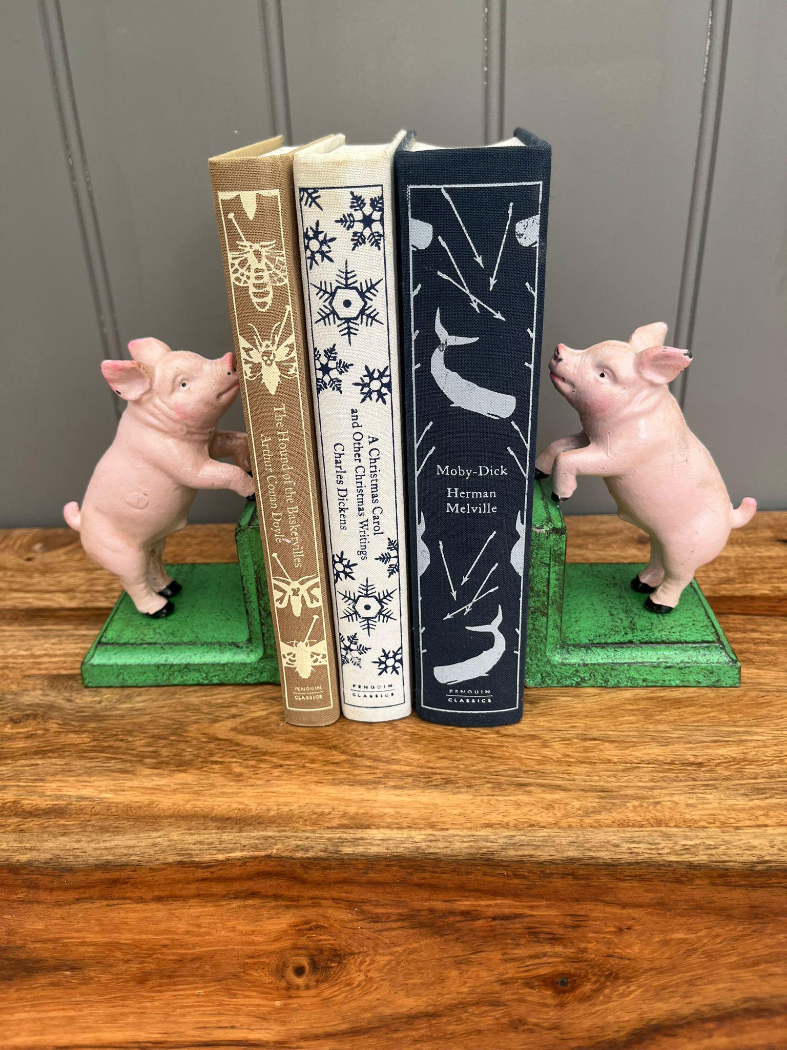 Pig Bookends - Etsy UK