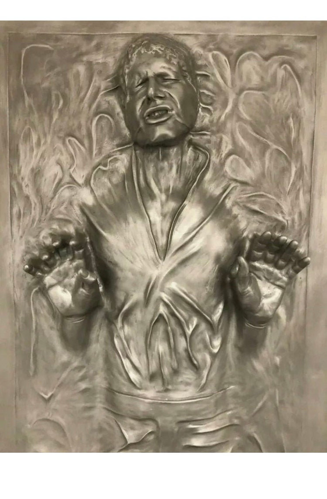 life size han solo in carbonite life size han solo in carbonite