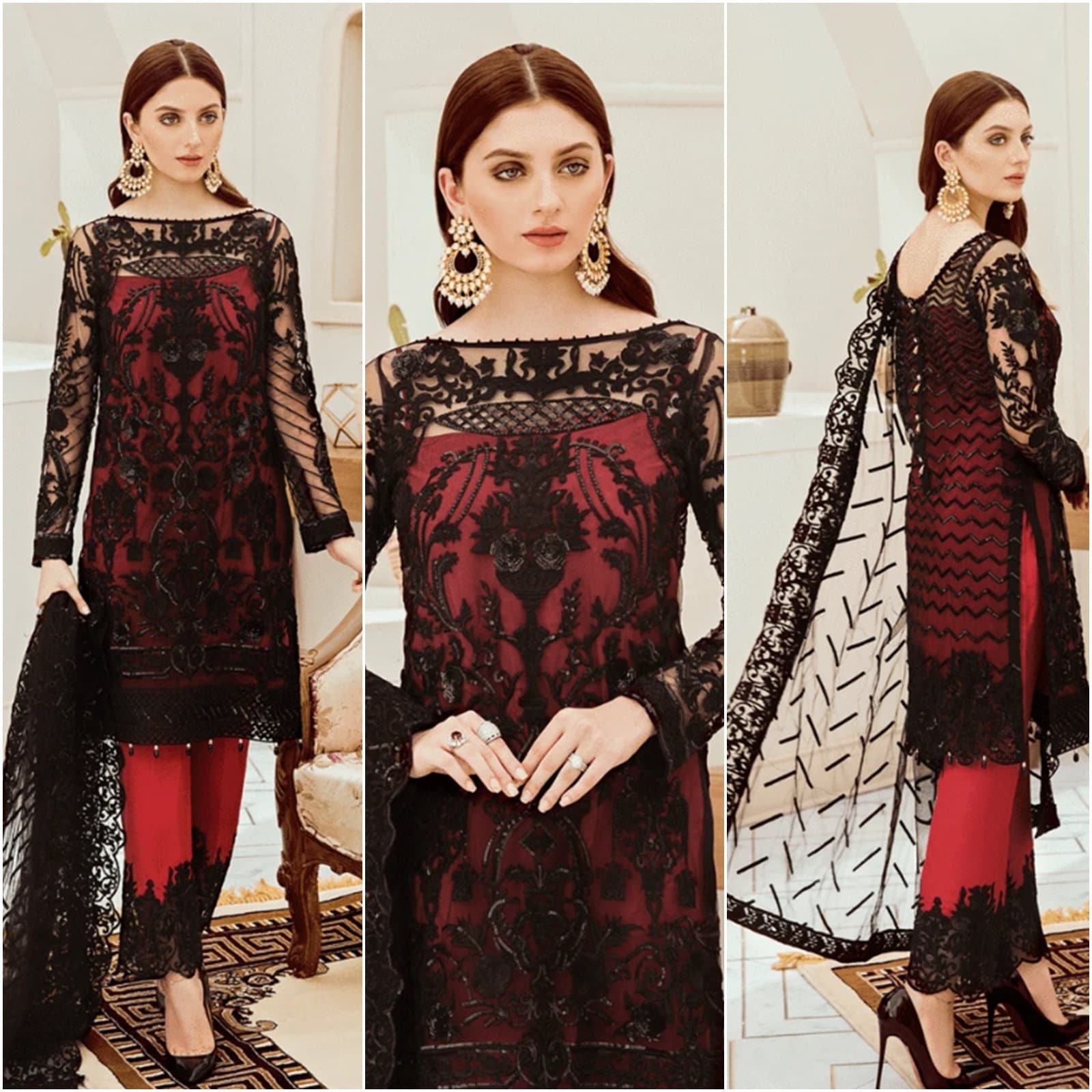Made to order Pakistani Wedding Dresses Indian dress Black Etsy
