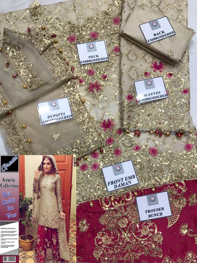 Custom Stitched Pakistani Indian Wedding dresses Bridal Red Lehnga Collection shirt Eid Style Suits Latest Clothes Shalwar Kameez for USUK