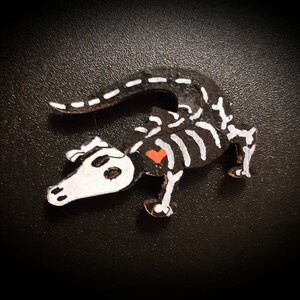 Skeletal Alligator/Crocodile Magnet