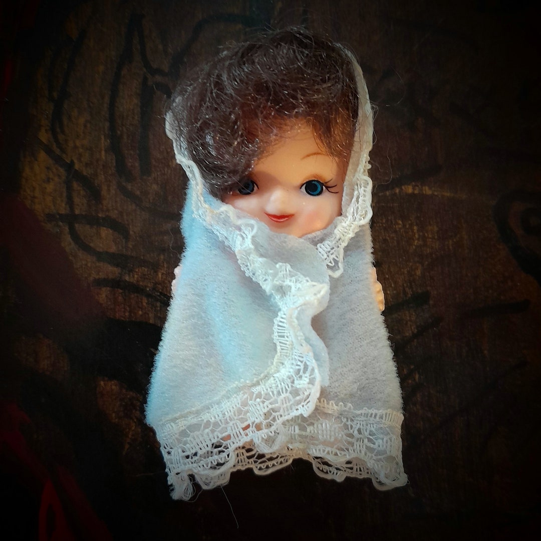 Cute Vintage Bottle Baby Mini Doll 1970s Etsy