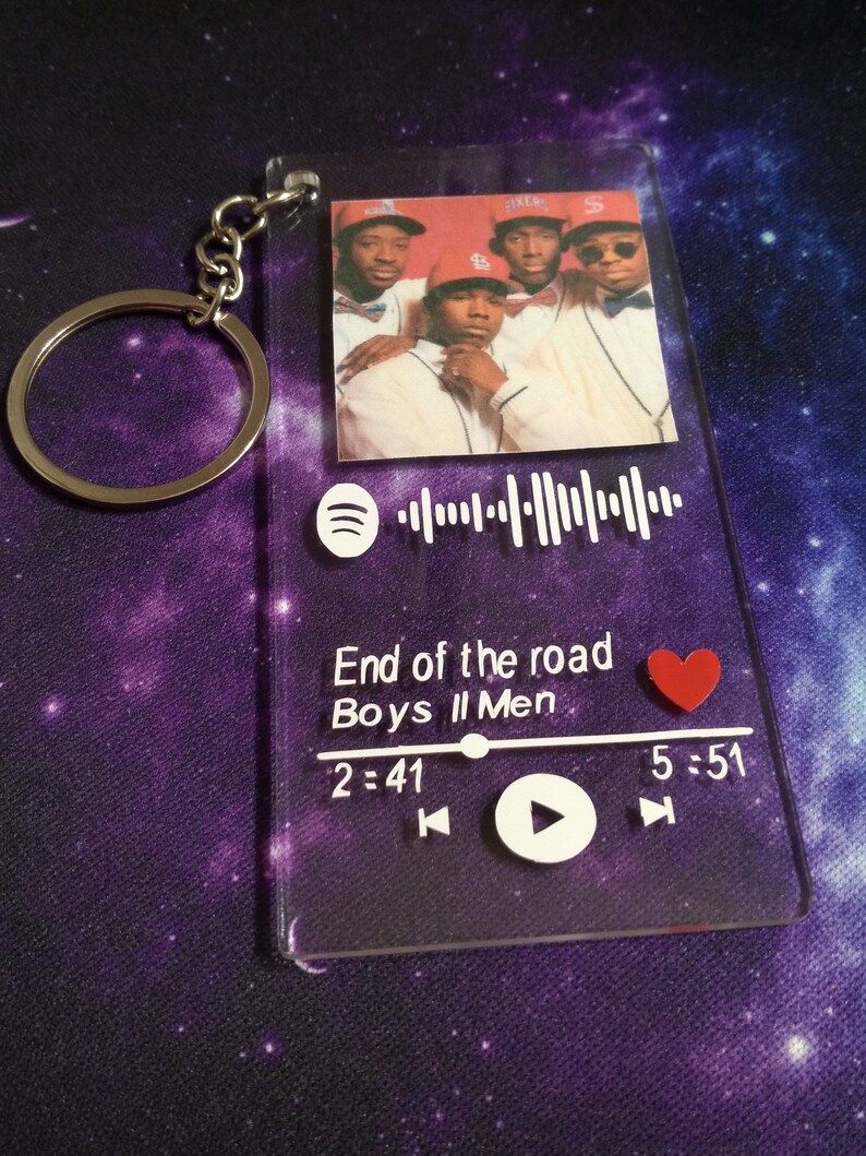 Spotify album cover w/ KEYCHAIN Spotify code album cover Etsy