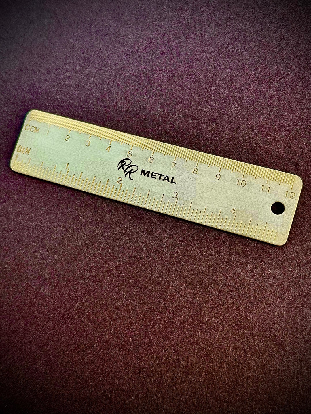 Brass Laser Engraved Logo Ruler Tool - Etsy