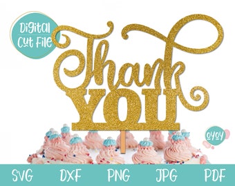 Thank You Toppers Etsy