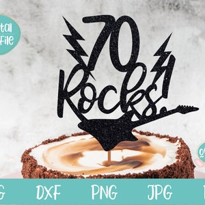 70th Birthday svg, Cake Topper SVG, 70th Birthday Shirt SVG, 70 Birthday Party, Seventy Cake Topper svg, Hello 70 svg, SVG files for Cricut