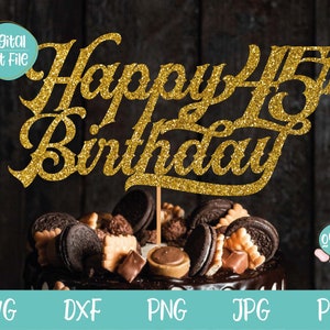 45th Birthday SVG, Adult Birthday svg, Happy 45th Birthday Cake Topper SVG, 45 years old svg, 45th Birthday SVG man, 45 Birthday gift svg