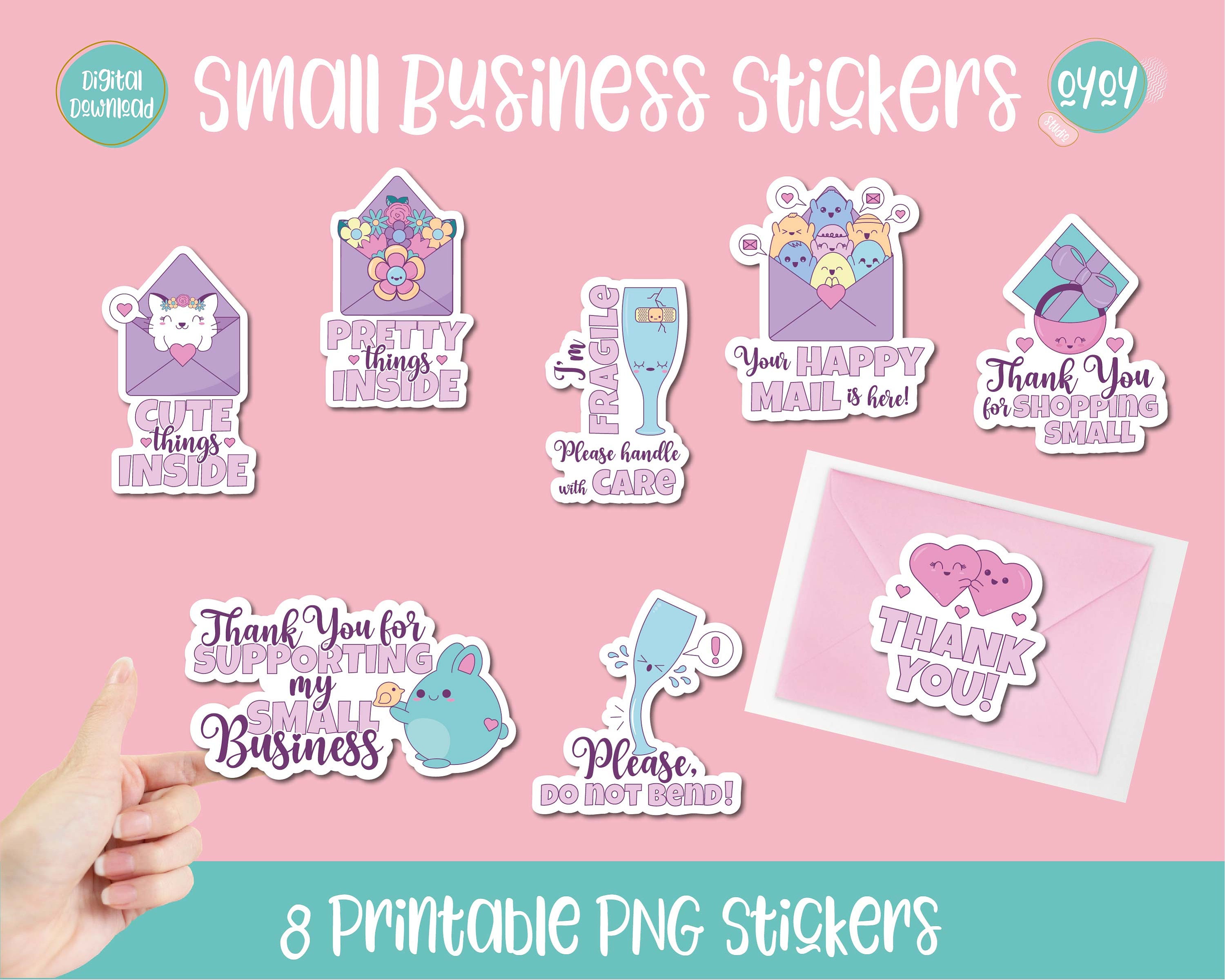 Digital Stickers for Small Business Printable Small Business Etsy