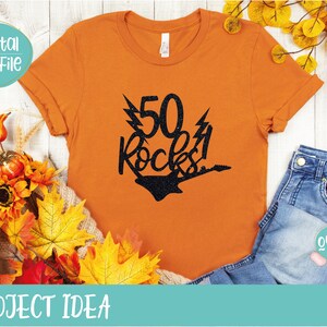 50th Birthday svg for Cake Toppers and T-shirts, Instant download SVG file for Cricut and Silhouette, 50th Birthday, 50 Cake Topper svg