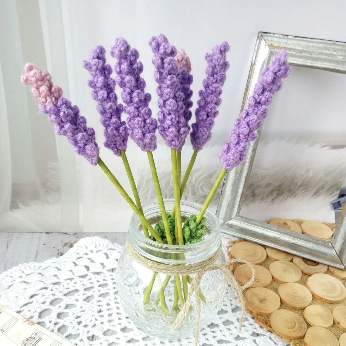 Crochet pattern lavender flower Etsy